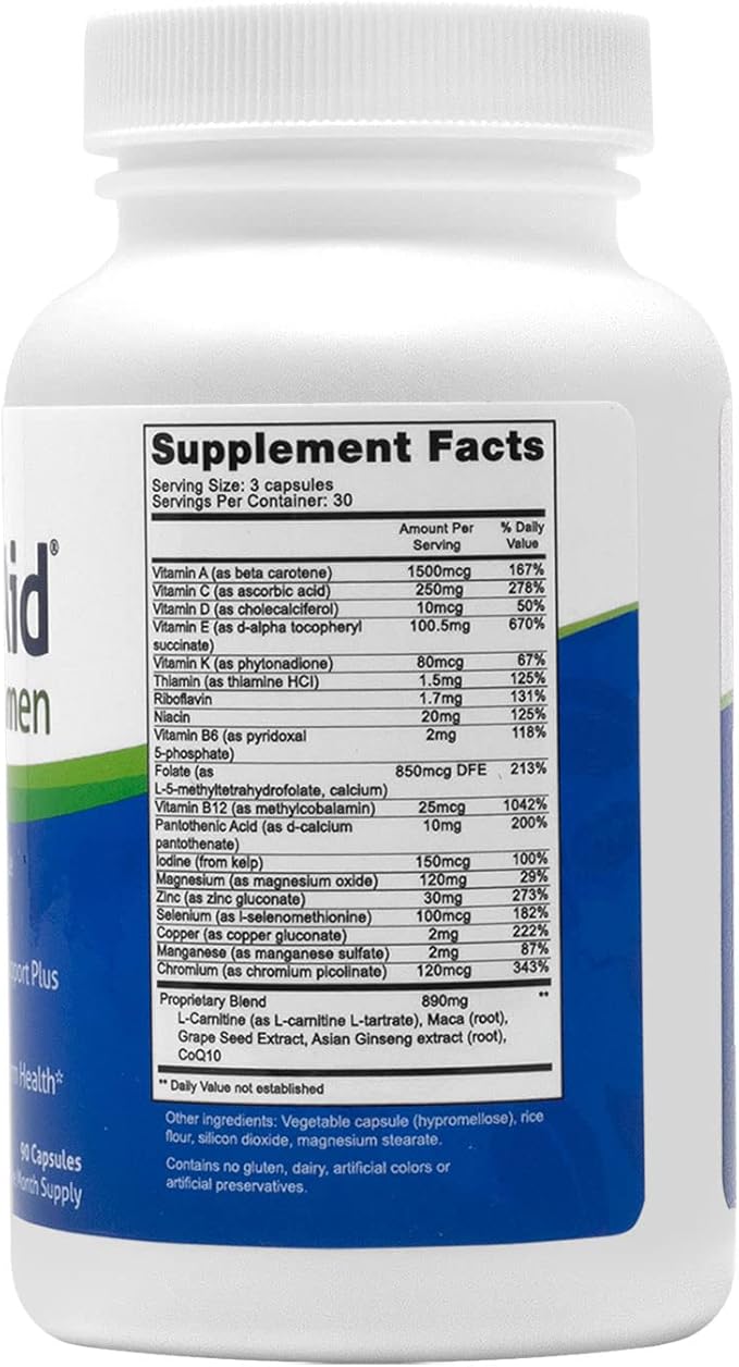 Fairhaven Health 3 Month Supply FertilAid for Men Prenatal Male Fertility Supplement | Count and Motility Support Pre Conception for Him | Fertility Support Includes, Zinc, and Folate | 90 Capsules-SeraviaPure