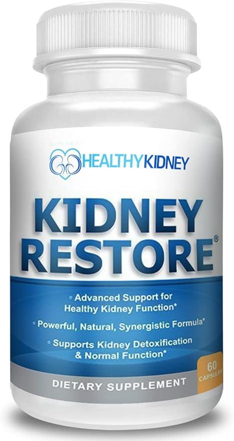 Kidney Restore Kidney Cleanse and Kidney Health Supplement to Support Normal Kidney Function, Vitamins for Kidney Health 60 caps-SeraviaPure