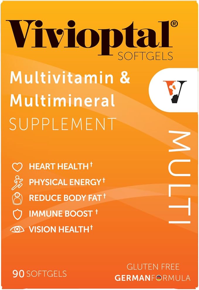 Vivioptal Multi, 90 Softgels, Multivitamin & Multimineral, Gluten Free, German Formula-SeraviaPure