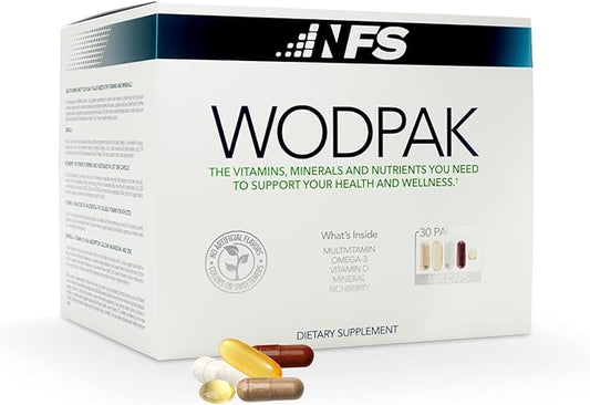 NF Sports WodPak Complete Daily Multivitamin for Men and Women, Soft-Gel Berry-Flavored Multivitamins with Vitamin D, Vitamin D3, Zinc, Omega 3, 30 Servings (Pack of 1)-SeraviaPure
