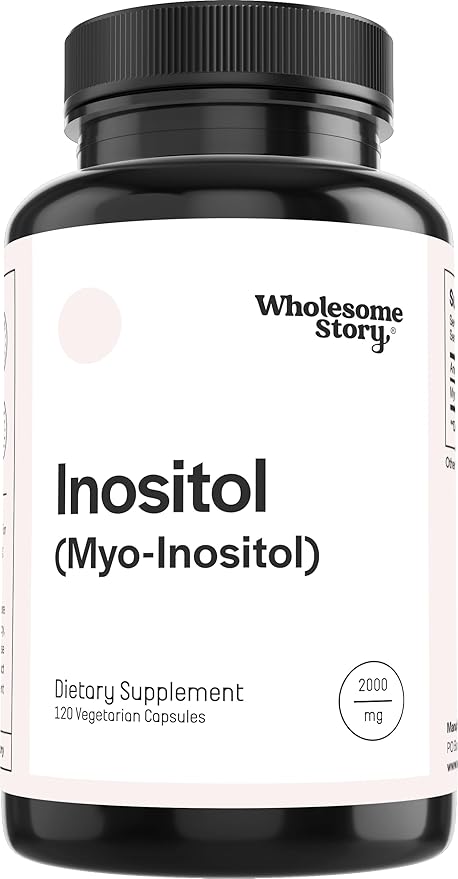 Inositol Supplement | Myo-Inositol Supplement | Inositol Powder Capsules | Myoinositol | Inositol 2000mg | Male and Female Fertility Supplement | Vitamin B8 | 120 Inositol Supplement Caps-SeraviaPure