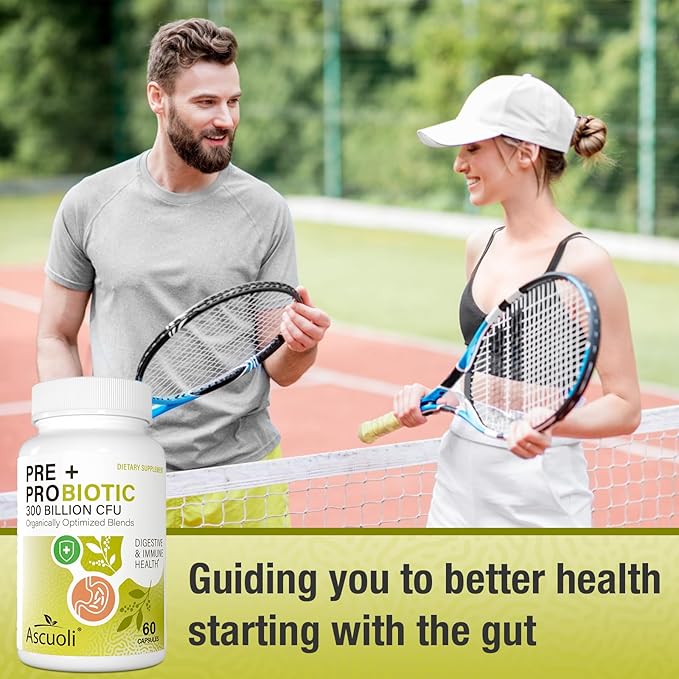 Probiotics for Women & Men - 300 Billion CFU, 22 Strains Probiotics + 15 Organic Herbs Blend, Daily Probiotics for Digestive Health, Immune, Gut, Bloating - 60 Capsule-SeraviaPure