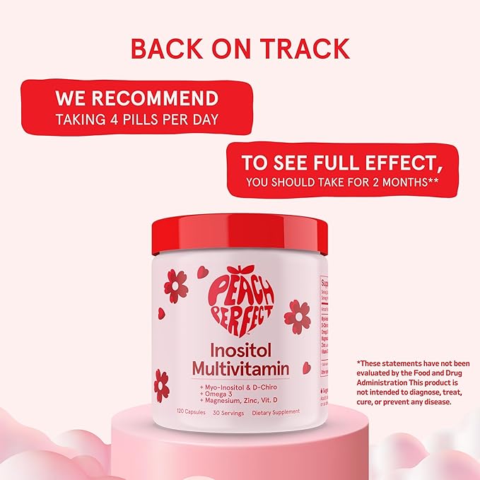 Inositol Multivitamin Capsules – Myo-Inositol & D-Chiro 40:1 Blend, Omega-3, Vitamin D3, Magnesium, Zinc – Supports Women’s Health, Mood, Energy, Supplement – 30 SVG-SeraviaPure