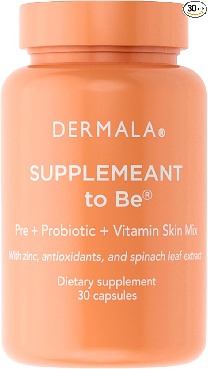 #FOBO SUPPLEMEANT to Be Acne Supplement | All Natural Daily Prebiotics Probiotics Vitamins Skin Mix with Zinc | Improve Clear Blemish-Free Radiant Skin Through Balancing Gut Health-SeraviaPure