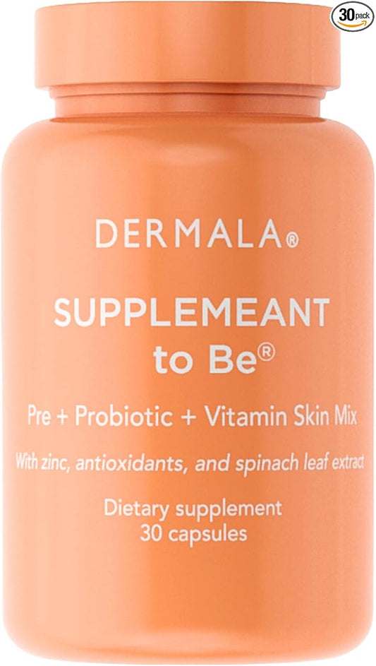 #FOBO SUPPLEMEANT to Be Acne Supplement | All Natural Daily Prebiotics Probiotics Vitamins Skin Mix with Zinc | Improve Clear Blemish-Free Radiant Skin Through Balancing Gut Health-SeraviaPure