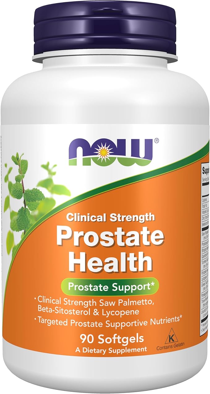 NOW Supplements, Prostate Health, Clinical Strength Saw Palmetto, Beta-Sitosterol & Lycopene, 90 Softgels-SeraviaPure