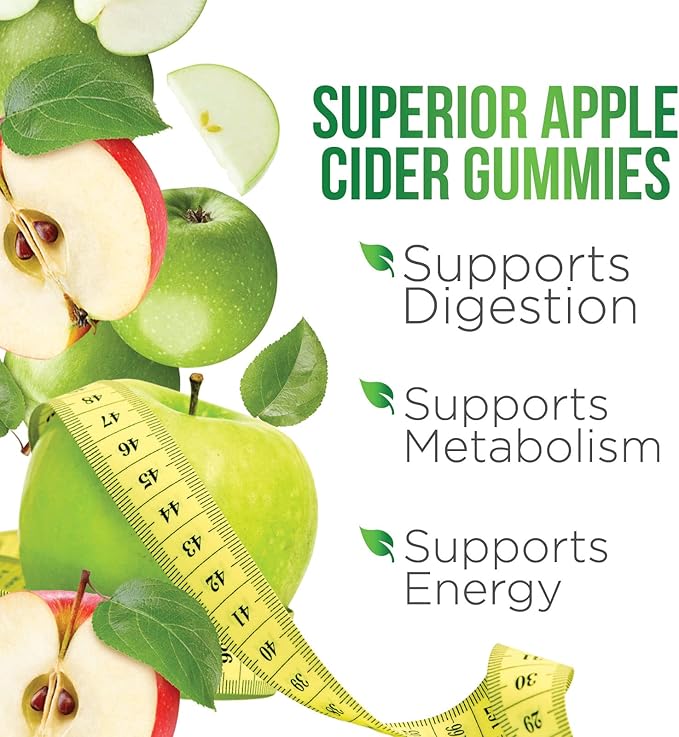 Vegan Apple Cider Vinegar Gummies | Max Strength 1000mg | ACV Supplement Gummy Vitamins for Adults, Supports Digestion, Metabolism, Natural Apple Flavor with Mother, Gluten Free, Non-GMO - 60 Gummies-SeraviaPure