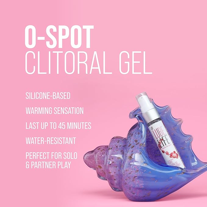 #LubeLife O-Spot Clitoral Gel, 1oz Warming Silicone-Based Stimulant for Women and Couples, Intense Stimulating Arousal Gel, Heightens Pleasure, for External Use Only-SeraviaPure