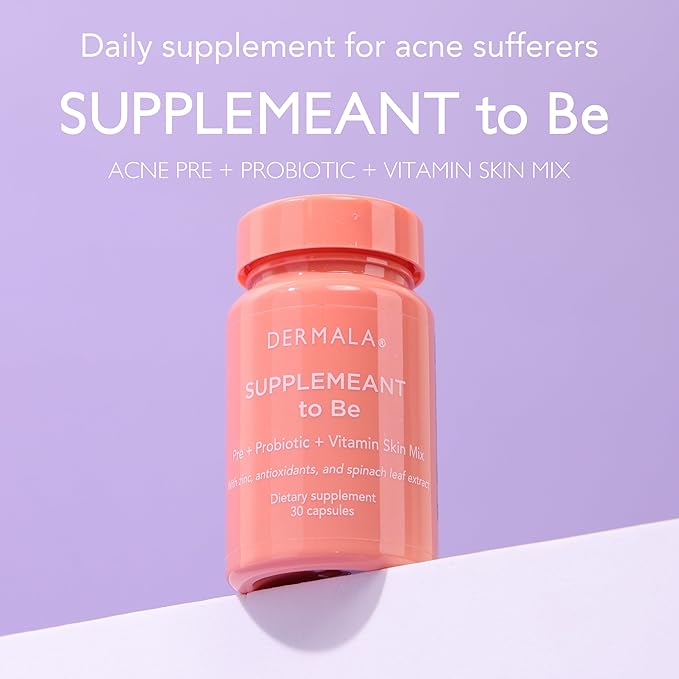 #FOBO SUPPLEMEANT to Be Acne Supplement | All Natural Daily Prebiotics Probiotics Vitamins Skin Mix with Zinc | Improve Clear Blemish-Free Radiant Skin Through Balancing Gut Health-SeraviaPure