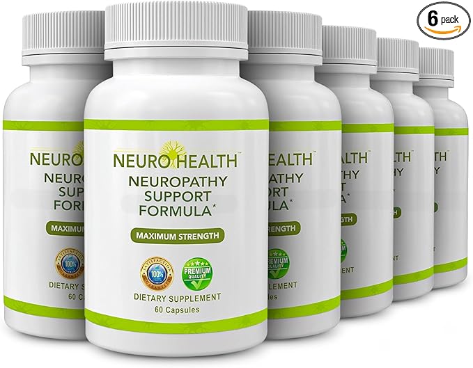 Nerve Support Formula for Neuropathy - Your Nerve Supplement with B Vitamins and Alpha Lipoic Acid - Rapid Absorption - 360 Capsules-SeraviaPure