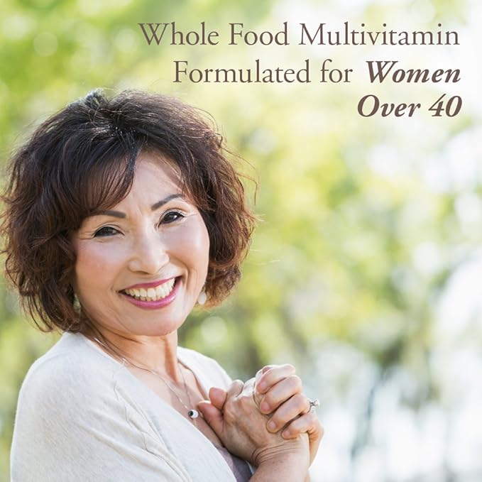 Garden of Life Organics Vitamins for Women 40 Plus - 120 Tablets, Womens Multi 40 Plus, Vegan Vitamins for Women Over 40, Hormone & Breast Health Support Blend, Whole Food Womens Multivitamin-SeraviaPure