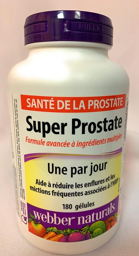 Webber Naturals Super Prostate One Per Day, 180 softgels-SeraviaPure