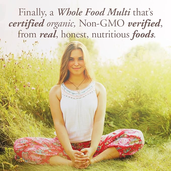 Garden of Life Organics Multivitamin for Women - Women's Once Daily Multi - Whole Food Multi with Iron, Biotin, Vegan Organic Womens Multivitamin for Health, Energy Hair Skin and Nails, 60 Tablets-SeraviaPure