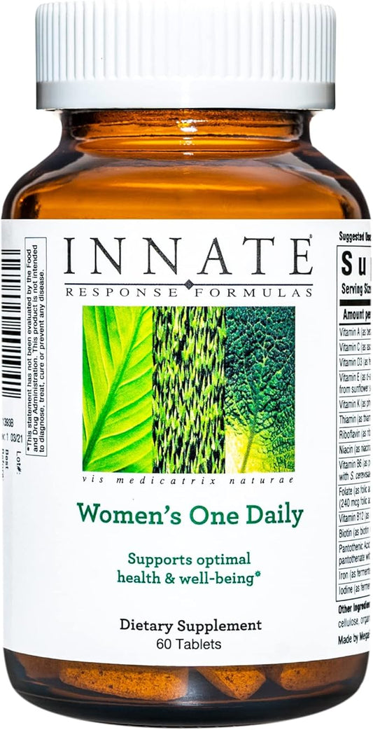 Innate Response Formulas Women's One Daily - Daily Multivitamin for Women - Supports Optimal Health and Well-Being - Vegetarian, Non-GMO, and Kosher - Made Without 9 Food Allergens - 60 Tablets-SeraviaPure