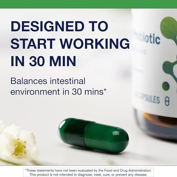 Metagenics UltraFlora Spectrum - Shelf-Stable Probiotic for Gut & Digestive Wellness, Healthy Microbiome & Flora Support* - Non-GMO & Gluten-Free - 1-Month Supply - 30 Capsules