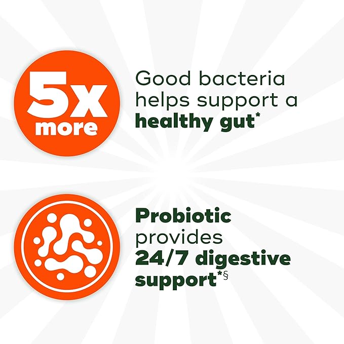Align Probiotic Extra Strength, Probiotics for Women and Men, #1 Doctor Recommended Brand‡, 5X More Good Bacteria^ to Help Support a Healthy Digestive System*, 42 Capsules (Packaging May Vary)-SeraviaPure