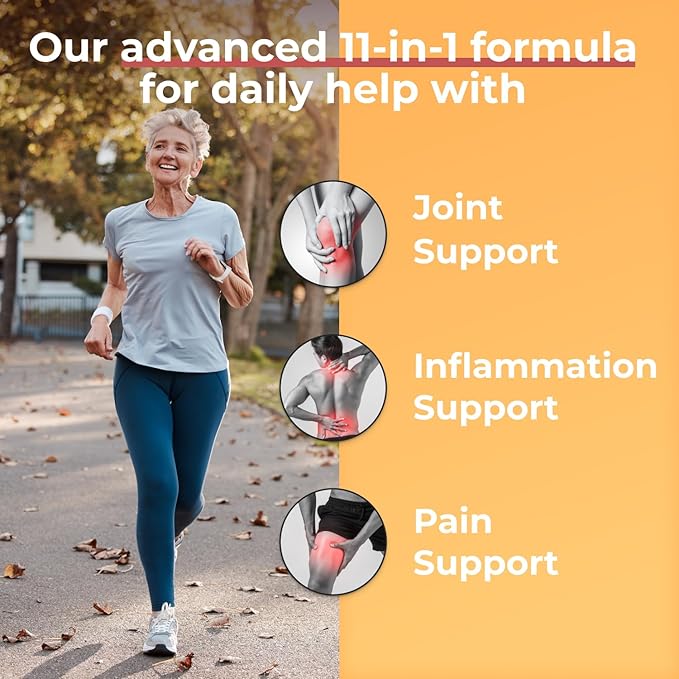 Inflame Shield | Turmeric Supplement for Inflammation Support with Ginger, Bioperine, & Bromelain | Advanced Formula for Joint Support | 60 Capsules for Men and Women-SeraviaPure