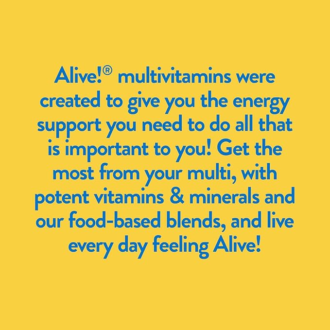 Nature’s Way Alive! Men’s Max3 Potency Multivitamin, Supports Energy Metabolism*, Heart & Muscle Function*, with Methylated B12 and Folate, Gluten-Free, 90 Tablets (Packaging May Vary)-SeraviaPure