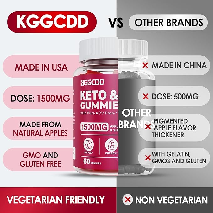 Keto ACV Gummies Advanced Weight - L0ss-,- Keto Gummy Supplement for Women and Men, with 1500MG Apple Cider Vinegar & Vitamin B12, Vegan & Non-GMO, Detox & Cleanse, Low-Carb, 60 Count-SeraviaPure