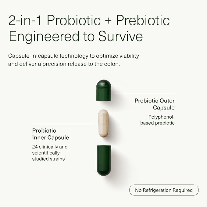 Seed 14 Day Gut Reset - Prebiotic and Probiotic for Women & Men - Digestive Health, Gut Health, Rapid Gut Recovery, Bloating & Constipation Relief - Vegan & Shelf-Stable - 28 Capsules (14-Day Supply)-SeraviaPure