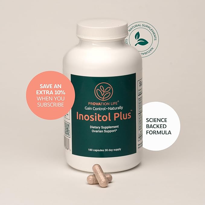 Inositol Plus Supplement for Women | Ovarian Health, Hormone Balance, Fertility, Ovulation | 40:1 Myo-Inositol D-Chiro & 12 Ingredients | Developed by Medical Doctor | 120 Capsules-SeraviaPure