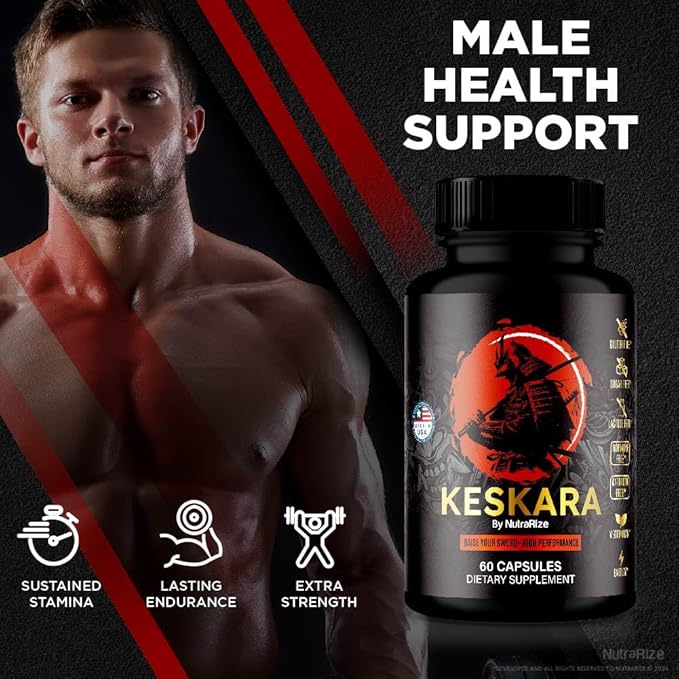 (2 Pack) Keskara Pills for Men, Keskara Capsules, Keskara Male Supplement, Premium Performance Support, Natural Formula for Muscle Growth and Overall Health, Official Reviews (120 Capsules)-SeraviaPure
