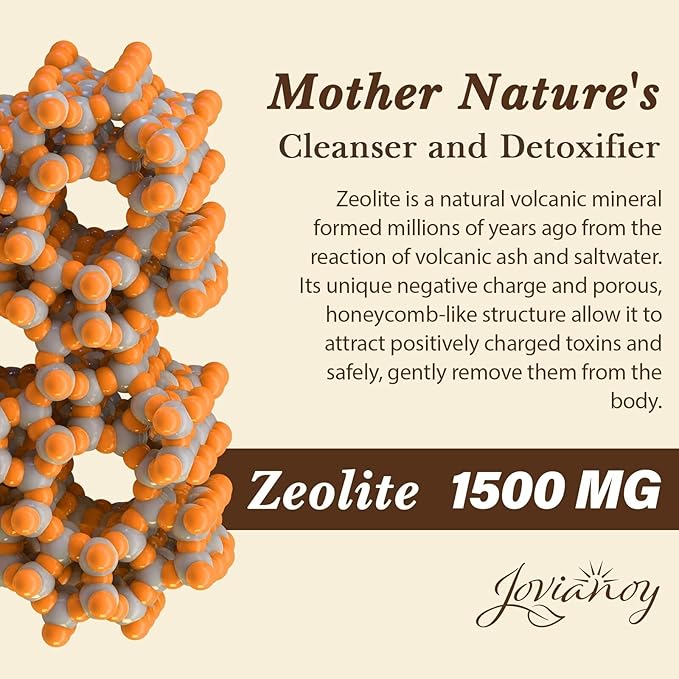 Zeolite Detox Capsules, Organic Activated Charcoal, Bentonite Clay, 1-2 µm Clinoptilolite, Maximum Absorption, Gut Liver Detox Cleanse Full Body for Women Men, 540 Capsules
