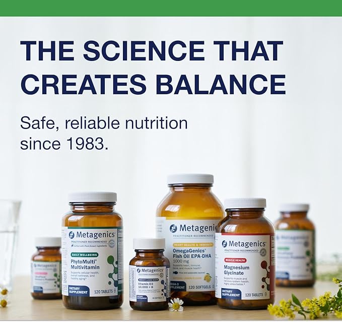 Metagenics UltraFlora Balance Probiotic - Shelf-Stable Daily Gut Health Supplement for Digestive & Immune Support* - Non-GMO & Gluten-Free - 120 Capsules