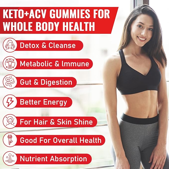 Apple Cider Vinegar Gummies, Keto ACV Gummies with Probiotics, Vitamin B12 & Keto Support, 2000 mg ACV Gummies with Mother for Digestion, Metabolism, Cleanse & Detox Diet, Vegan, Low Sugar, 60 Counts-SeraviaPure