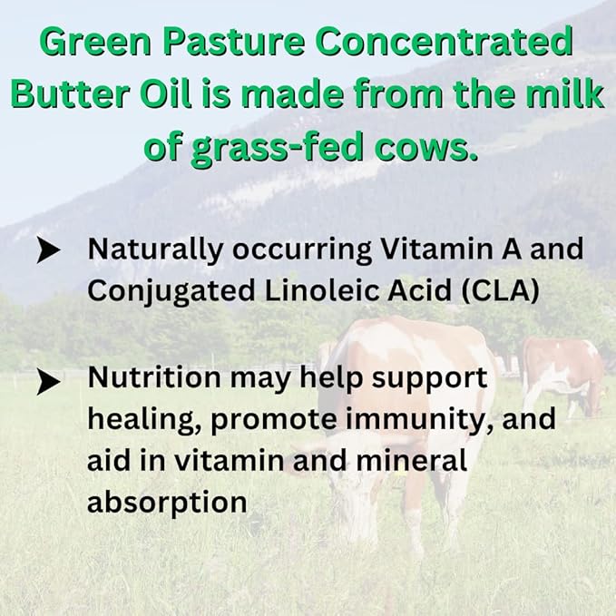 Green Pasture Butter Oil/Fermented Cod Liver Oil Blended Gel - 6.4 oz.- Cinnamon-SeraviaPure