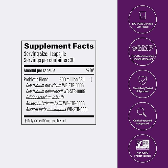 Pendulum Metabolic Daily - Multi-Strain Probiotic with Akkermansia muciniphila to Support Metabolism and Sustain Energy Levels - for Women and Men - 90 Capsules (1 Pack)-SeraviaPure