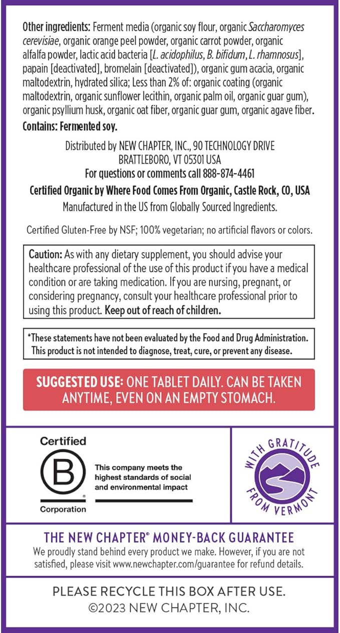 New Chapter Women's Multivitamin 50 Plus for Cellular Energy, Heart & Immune Support with 20+ Nutrients + Astaxanthin - Every Woman's One Daily 55+, Gentle on The Stomach, 72 Count-SeraviaPure