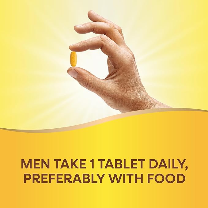 Nature’s Way Alive! Men’s 50+ Complete Multivitamin, Supports Multiple Body Systems*, Supports Cellular Energy*, High Potency B-Vitamins, Gluten-Free, 130 Tablets-SeraviaPure