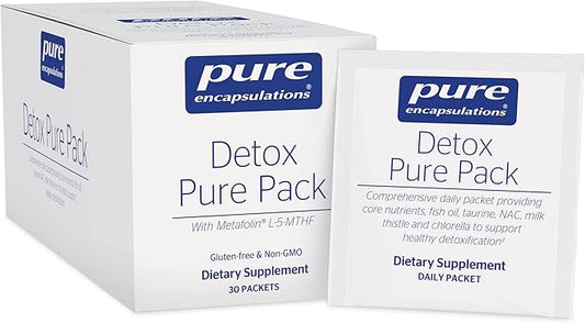 Pure Encapsulations Detox Pure Pack | Daily Packet With Metafolin L-5|MTHF | 30 Packets-SeraviaPure