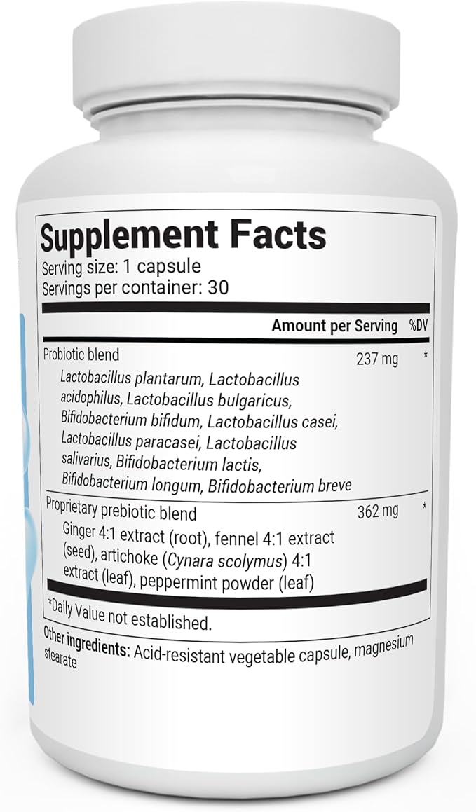 Dr. Berg 60 Billion Probiotic Supplement - Supports Occasional Constipation, Diarrhea, Gas & Bloating* - Pre and Probiotics for Digestive Health - 30 Probiotic Capsules-SeraviaPure