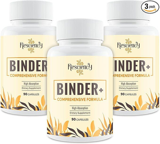 Detox Binder Supplement – Activated Charcoal, Zeolite, Bentonite Clay, Milk Thistle, Proprietary Blends - Liver & Gut, Max Absorption, 270 Vegan Capsules