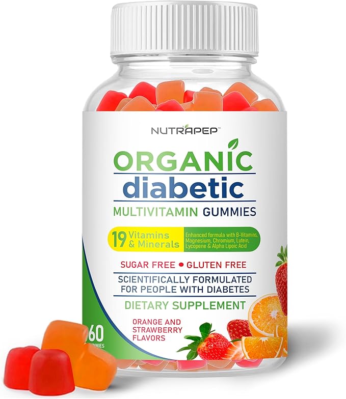 Premium Multivitamin Chewable Gummies for Women & Men - Sugar-Free & Gluten Free Supplement Vitamins - Calcium Magnesium Zinc Manganese Thiamine Biotin…-SeraviaPure