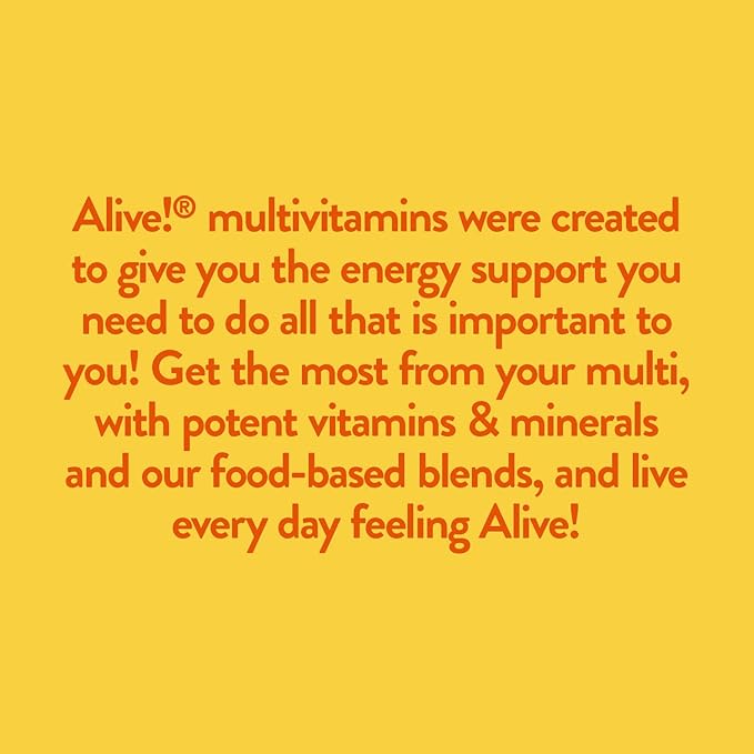 Nature's Way Alive! Max3 Potency Multivitamin, Ultra Potency B-vitamins to Support Energy Metabolism*, with Methylated B12 and Folate, 90 Tablets (Packaging May Vary)-SeraviaPure