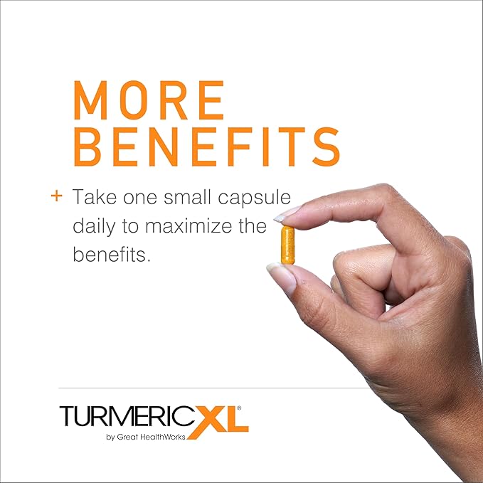 OmegaXL TurmericXL Natural Joint Support Supplement 250mg Turmeric Extract Delivers 45x More Curcumin - High Absorption, Gluten-Free – 30 Veggie Capsules-SeraviaPure