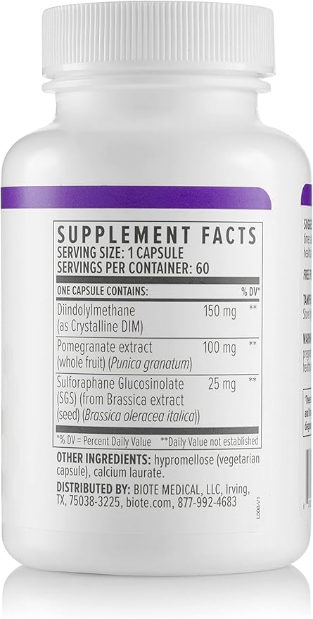 bioTE Nutraceuticals - DIM SGS + - Hormone + Detox (60 Capsules)-SeraviaPure