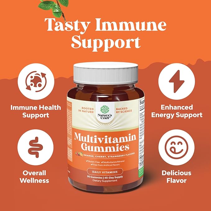 Multivitamin Gummies for Adults - Halal Multivitamin Gummy with B12 Biotin - Gelatin-Free Gummy Multivitamins for Men & Women - Vitamin Gummies with Zinc & Vitamin D - Non-GMO Gluten-Free - 90 Count-SeraviaPure