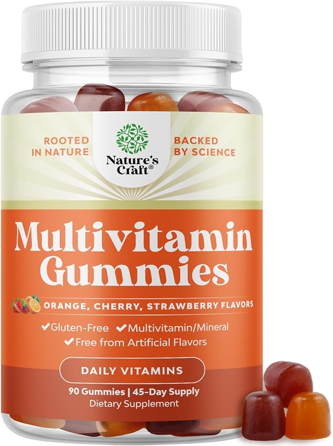 Multivitamin Gummies for Adults - Halal Multivitamin Gummy with B12 Biotin - Gelatin-Free Gummy Multivitamins for Men & Women - Vitamin Gummies with Zinc & Vitamin D - Non-GMO Gluten-Free - 90 Count-SeraviaPure