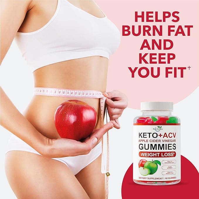 Keto ACV Gummies Advanced Weight Loss - ACV Keto Gummies for Weight Loss - Gummy Supplement for Women and Men - Cleanse - Detox - Apple Cider Vinegar - Kelly Clarkson - 60 Ct-SeraviaPure