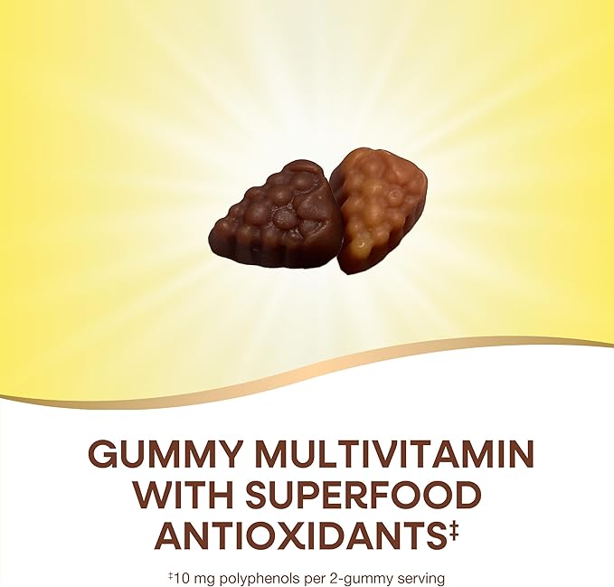 Nature's Way Alive! Women’s 50+ Daily Gummy Multivitamins, Supports Multiple Body Systems*, Supports Healthy Heart, Brain & Bones,* B-Vitamins, Mixed Berry Flavored, 150 Gummies(Packaging May Vary)-SeraviaPure