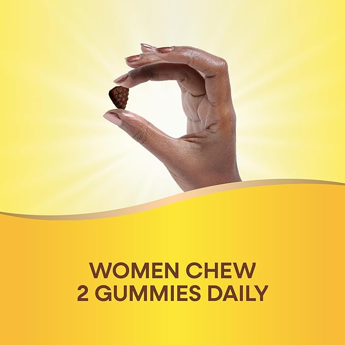 Nature's Way Alive! Women’s 50+ Daily Gummy Multivitamins, Supports Multiple Body Systems*, Supports Healthy Heart, Brain & Bones,* B-Vitamins, Mixed Berry Flavored, 60 Gummies (Packaging May Vary)-SeraviaPure