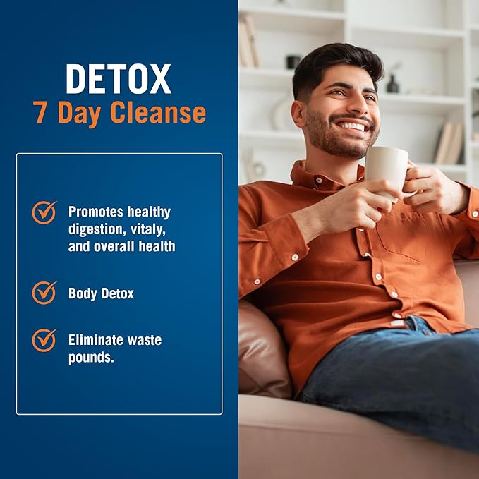 Century Systems The Cleaner Detox, Powerful 7-Day Complete Internal Cleansing Formula for Men, Support Digestive Health, 52 Vegetarian Capsules-SeraviaPure