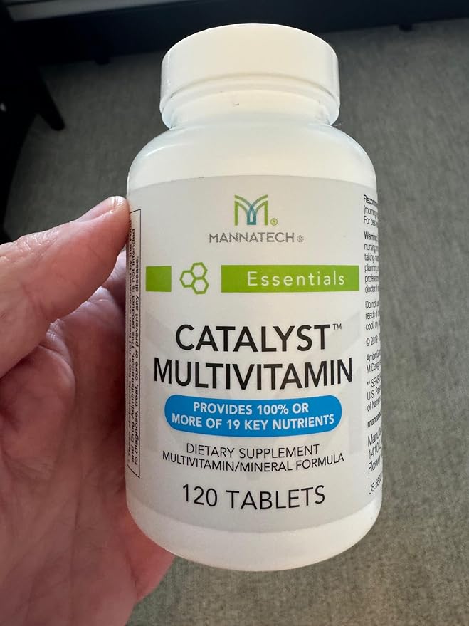 Mannatech Catalyst Multivitamin 120 Tablets, Maximize Your Multivitamin. Provides Antioxidants Vitamin A, Vitamin C, and Vitamin E, Now with Ashwagandha to Support You Physically and Emotionally-SeraviaPure