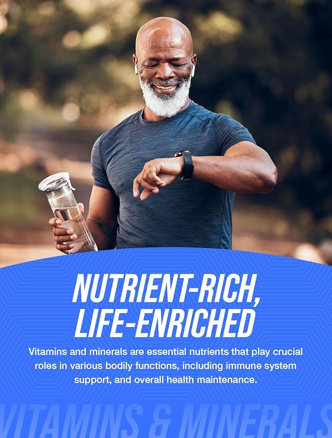 BulkSupplements.com Multivitamin for Men 50 Plus Softgels - Men's Daily Vitamins, Multimineral Supplement - Complete Multivitamin with Fish Oil - 1 Softgel per Serving, 300 Count (Pack of 1)-SeraviaPure