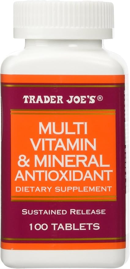 Trader Joe's Multi Vitamin & Mineral Antioxidant 100 Tablets-SeraviaPure