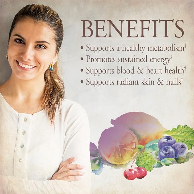 Garden of Life Organics Multivitamin for Women - Women's Once Daily Multi - Whole Food Multi with Iron, Biotin, Vegan Organic Womens Multivitamin for Health, Energy Hair Skin and Nails, 60 Tablets-SeraviaPure